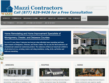 Tablet Screenshot of mazzicontractors.com
